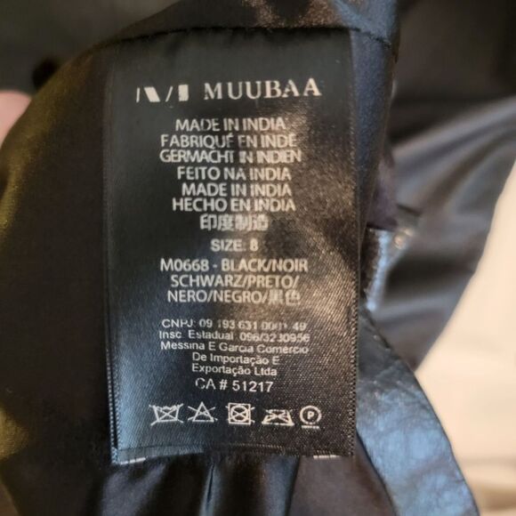 Muubaa Heiden Black Ombre Patent Leather Dress - Picture 11 of 14